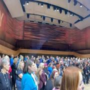 Rehearsal at Lincoln Center for Total Vocal